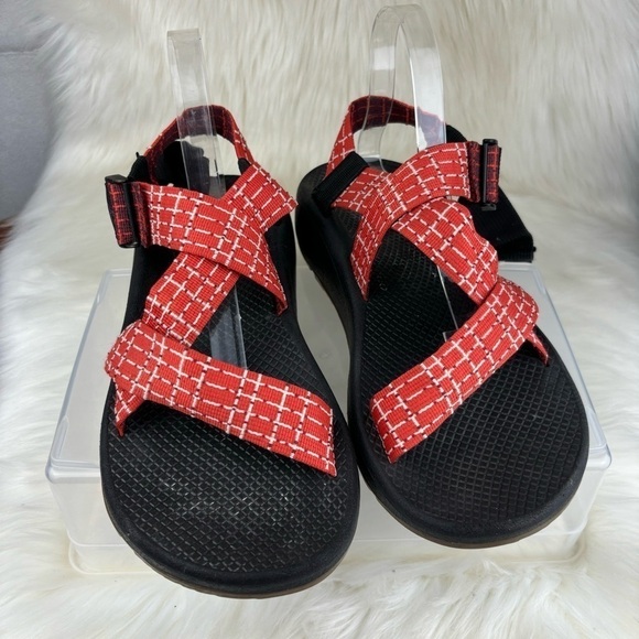 CHACO CROSS STRAPS SANDALS RED COLOR SIZE M11 - Picture 1 of 10